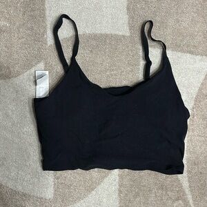 Athleta long black sports bra, size Medium